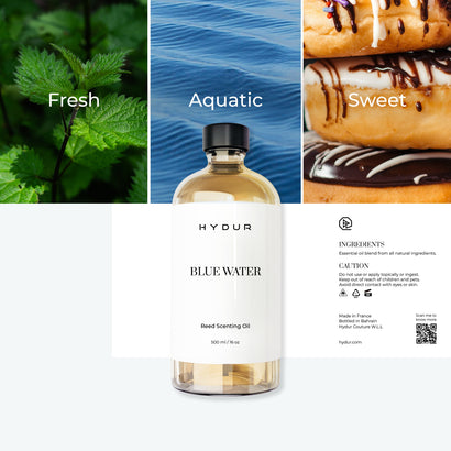 500ml - Blue Water Reed Sticks Refill