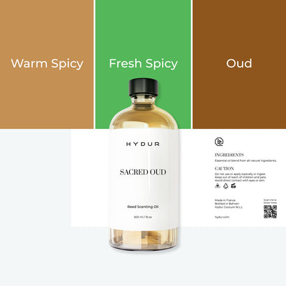 500ml - Sacred Oud Reed Sticks Refill