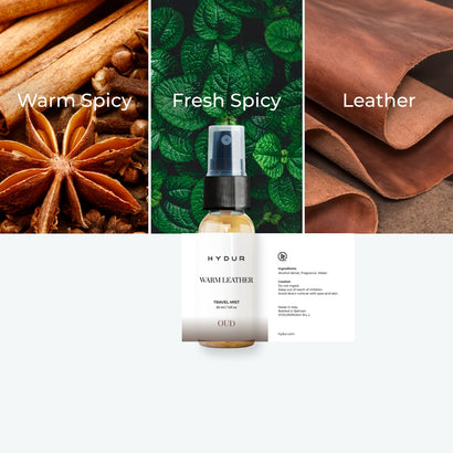 30ml Travel Mist - Warm Leather