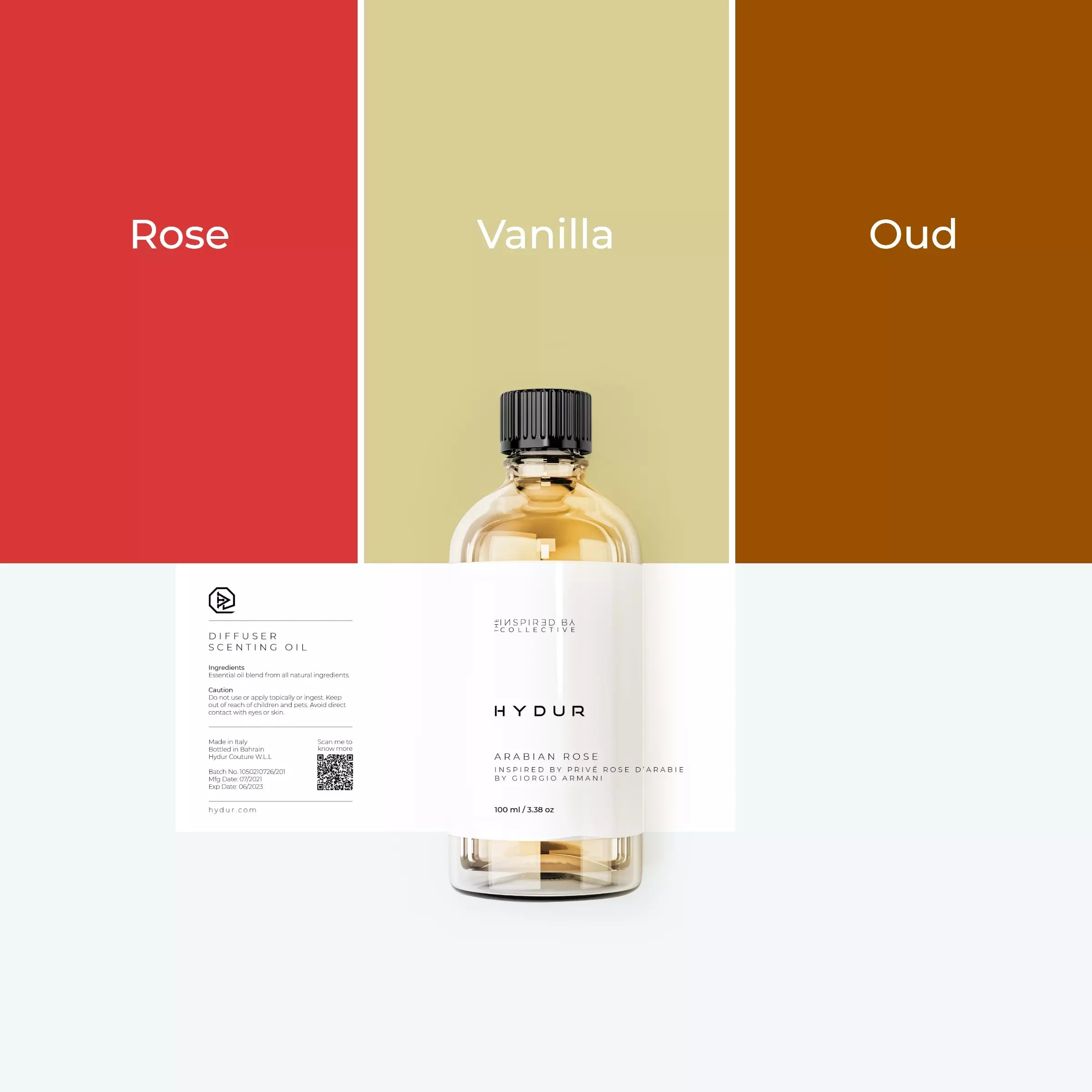 100ml Arabian Rose Inspired by Prive Rose d Arabie by Giorgio Arma hydur